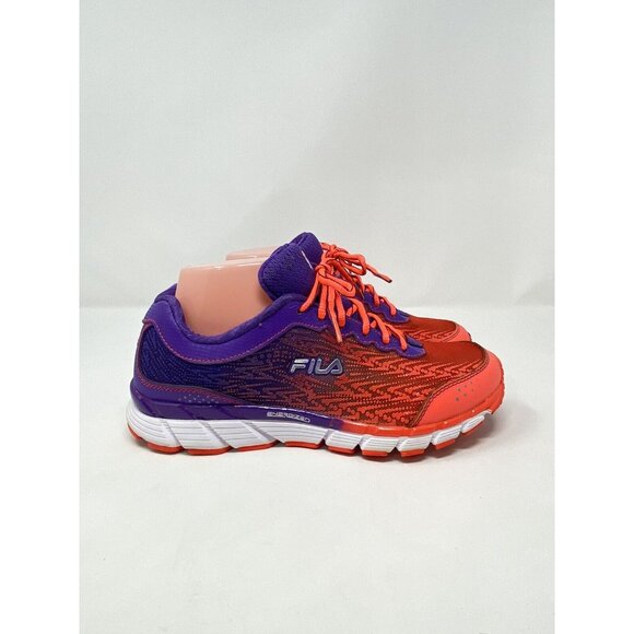 Fila Women's Size 7.5 Memory Foam Running Athletic Shoes Orange Purple - Picture 2 of 12